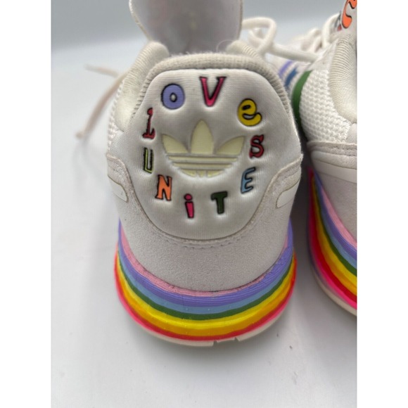 Adidas‎ ZX 1K Boost Pride Colors Sneakers, New. Sz 8 - Picture 8 of 13
